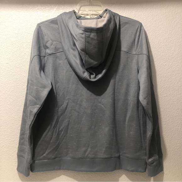 Under Armour Coldgear Hoodie Women XL Gray Jersey Embroidered Logo Activewear - Picture 4 of 8